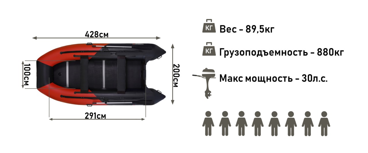 _Моторная лодка YUKONA 430 TS